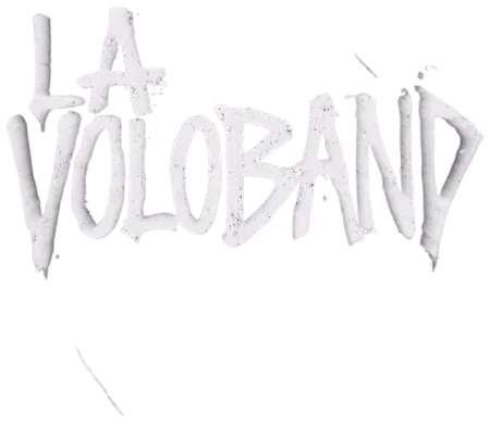 Logo de La Voloband en blanco